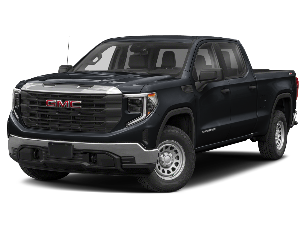 2023 GMC Sierra 1500 Elevation in Onyx Black — front three-quarter view