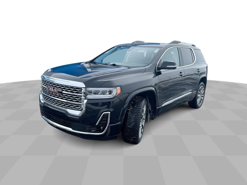 2023 GMC Acadia Denali in Ebony Twilight Metallic — front three-quarter view