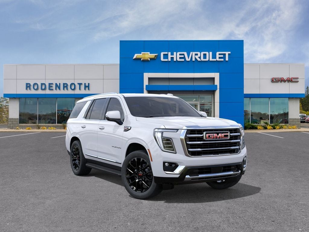 2026 GMC Yukon Elevation in Summit White — front three-quarter view