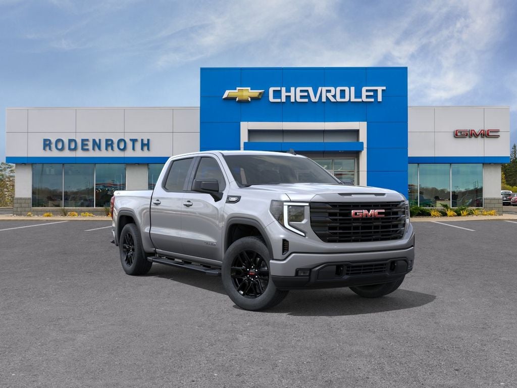 2026 GMC Sierra 1500 Elevation in Sterling Metallic — front three-quarter view