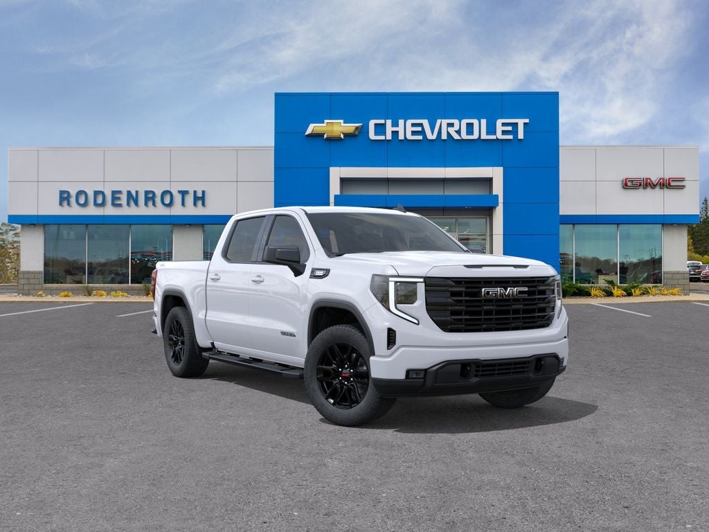 2026 GMC Sierra 1500 Elevation in Summit White — front three-quarter view