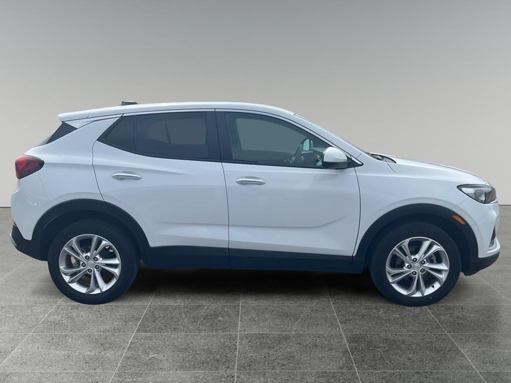 2023 Buick Encore GX Preferred in Summit White — front three-quarter view